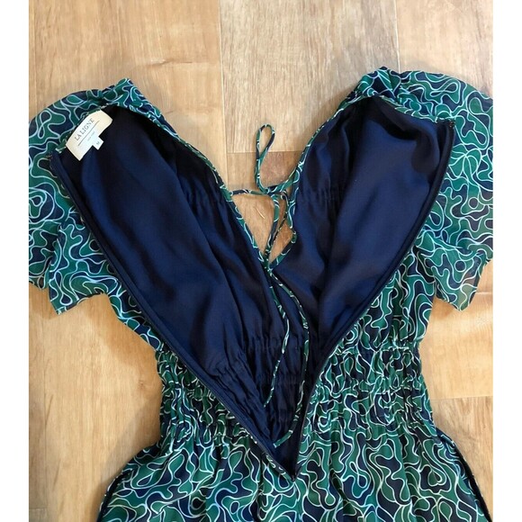 La Ligne Green and Blue Maxi Dress - Picture 4 of 10